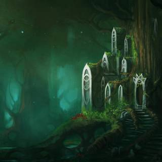 Dark fantasy PC wallpaper