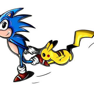 Sonic and Pikachu wallpaper