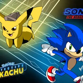 Sonic and Pikachu wallpaper