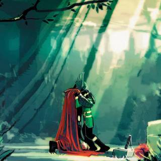 Thor vs Loki wallpaper