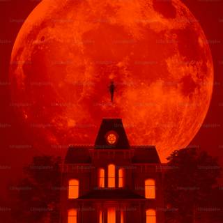 Scary moon wallpaper