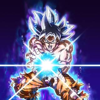 Goku purple 4k wallpaper