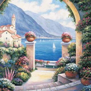 Mediterranean wallpaper