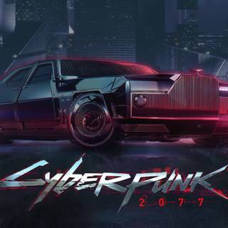4k Cyberpunk car wallpaper