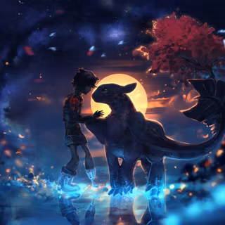 Toothless PC 4k wallpaper