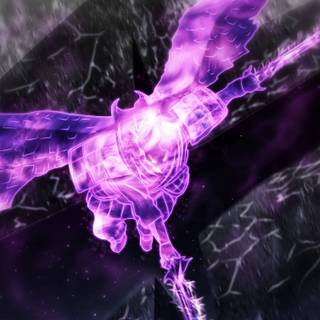 Sasuke purple 4k wallpaper