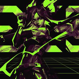 Valorant neon 4k wallpaper