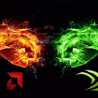 AMD Nvidia wallpaper