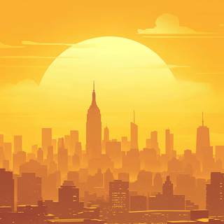 Orange and yellow wallpaper