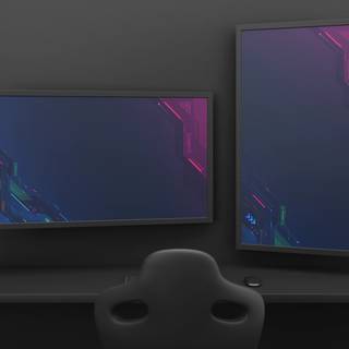 Cyber desktop 4k wallpaper