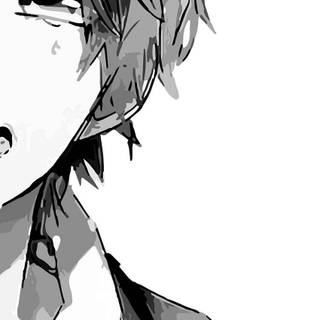 Black and white anime mobile wallpaper