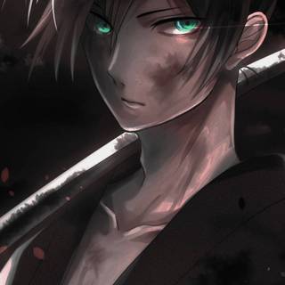 Black and white anime mobile wallpaper