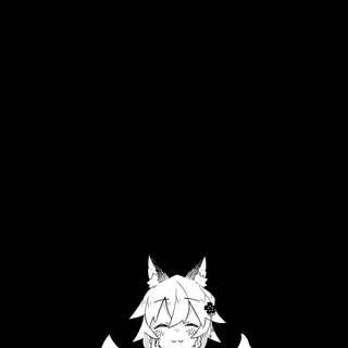 Black and white anime mobile wallpaper