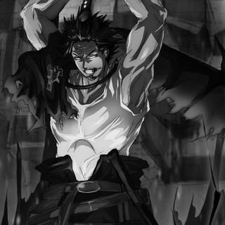 Black and white anime mobile wallpaper