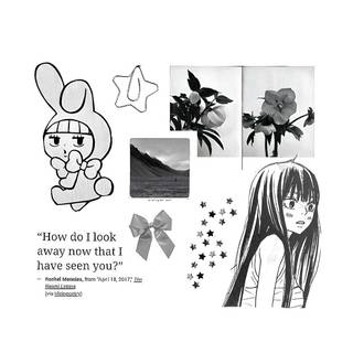 Black and white anime mobile wallpaper