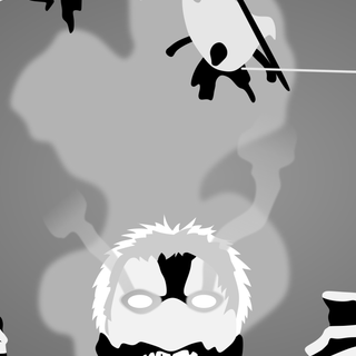 Black and white anime mobile wallpaper