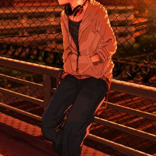 Mobile anime boy wallpaper