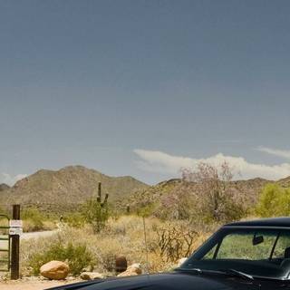 Retro car mobile wallpaper