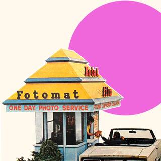 Retro car mobile wallpaper