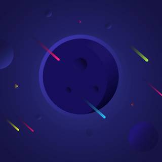 Minimal space 4k wallpaper