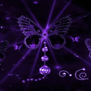 Purple butterfly desktop wallpaper