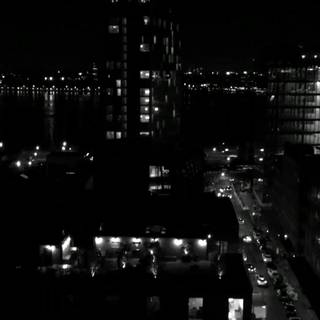 Dark city aesthetic desktop wallpaper