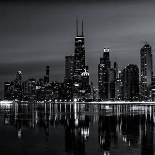 Dark city aesthetic desktop wallpaper