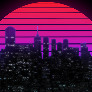 Dark city aesthetic desktop wallpaper