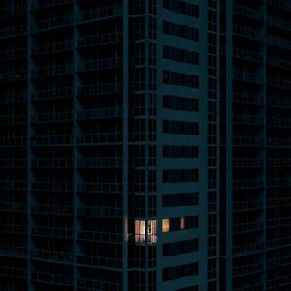 Dark city aesthetic desktop wallpaper