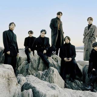 BTS desktop dark wallpaper