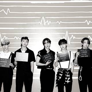 BTS desktop dark wallpaper