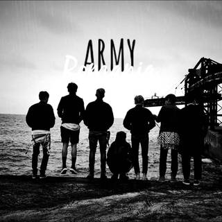 BTS desktop dark wallpaper