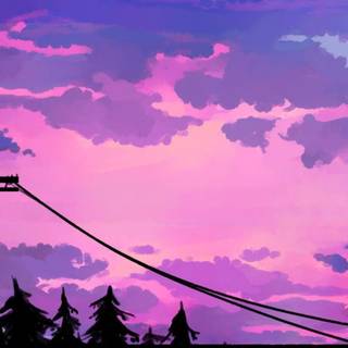 Aesthetic lavender desktop wallpaper