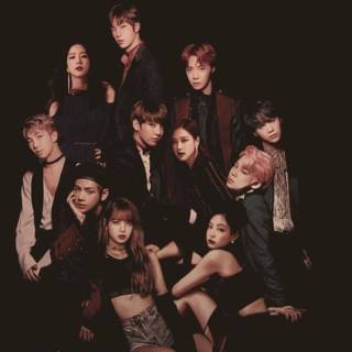 BTS desktop dark wallpaper