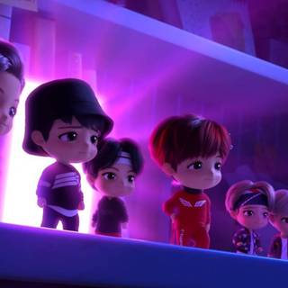 BTS desktop dark wallpaper