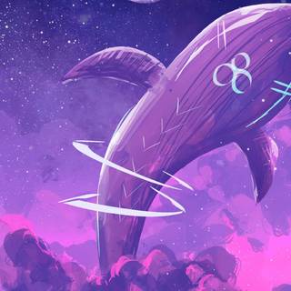 Anime purple desktop wallpaper