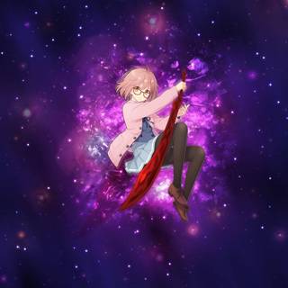 Anime purple desktop wallpaper