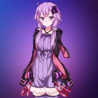 Anime purple desktop wallpaper