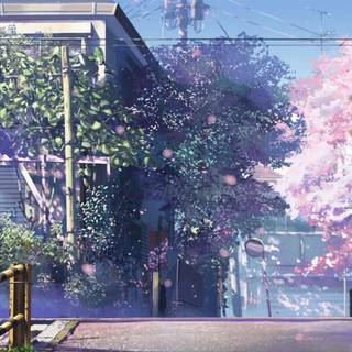 Anime purple desktop wallpaper