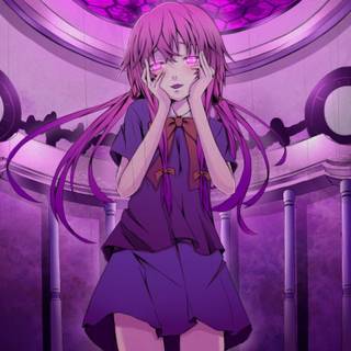 Anime purple desktop wallpaper