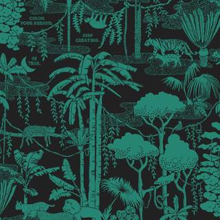 Dark green aesthetic desktop wallpaper