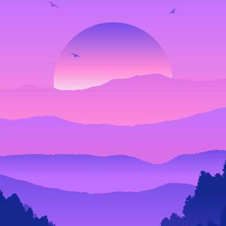 Mobile purple wallpaper