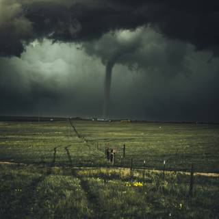 Nocturnal tornado wallpaper
