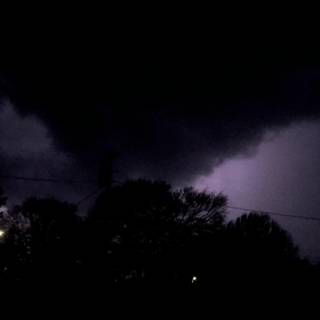 Nocturnal tornado wallpaper