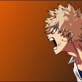 Angry Bakugou wallpaper