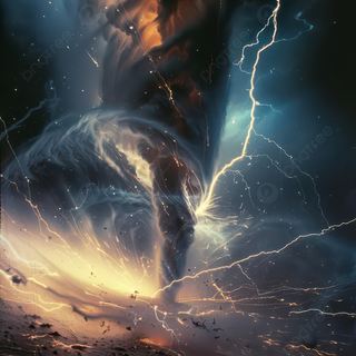 Nocturnal tornado wallpaper