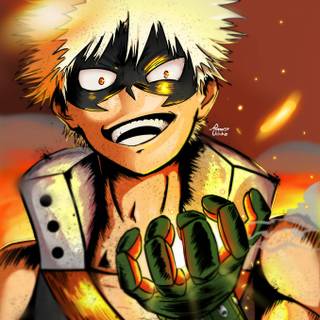 Angry Bakugou wallpaper