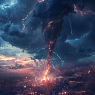 Nocturnal tornado wallpaper