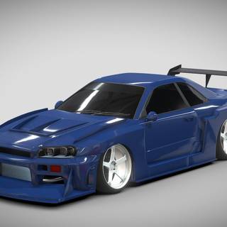 Liberty Walk LBWK IG Nissan E-R34 wallpaper