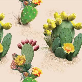 Prickly pear wallpaper